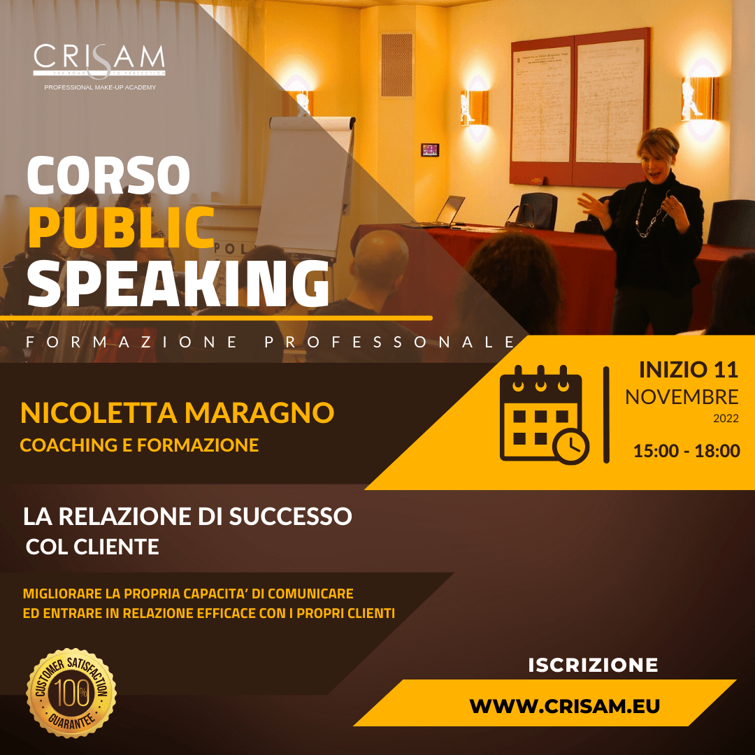 Prestazione corso di public speaking
