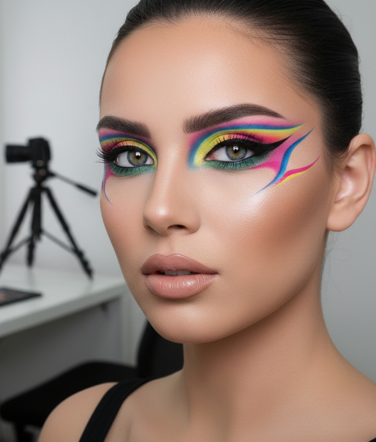 Pencil Technique & Colorful Makeup 3 Corso Pencil Make-up professionale Il corso Pencil Technic & Colorful Make-up è un workshop dedicato alla costruzione dell’occhio con la matita, una tecnica fondamentale per ogni make-up artist professionista. Utilizzare la matita come strumento principale permette di creare linee precise, sfumature controllate e make-up grafici perfettamente definiti. Durante il laboratorio verranno analizzate le tecniche per tracciare la struttura dell’occhio, creare look colorati e costruire intensità senza macchie o stacchi di colore. La pencil technique consente di realizzare make-up tridimensionali, eleganti o creativi, ideali sia per il beauty make-up che per lavori fotografici professionali. Il workshop include una dimostrazione tecnica dettagliata, seguita da una sessione di pratica guidata dove ogni corsista realizzerà il proprio look su modella. Grazie alla supervisione della docente sarà possibile correggere mano, pressione e direzione della matita. Il corso termina con uno shooting fotografico professionale per ottenere immagini perfette per portfolio e social.