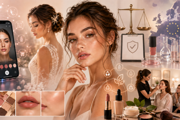 Mondo del makeup 2026 - Make-up artist professionista al lavoro con tecniche moderne, pelle naturale e trend trucco sposa 2026
