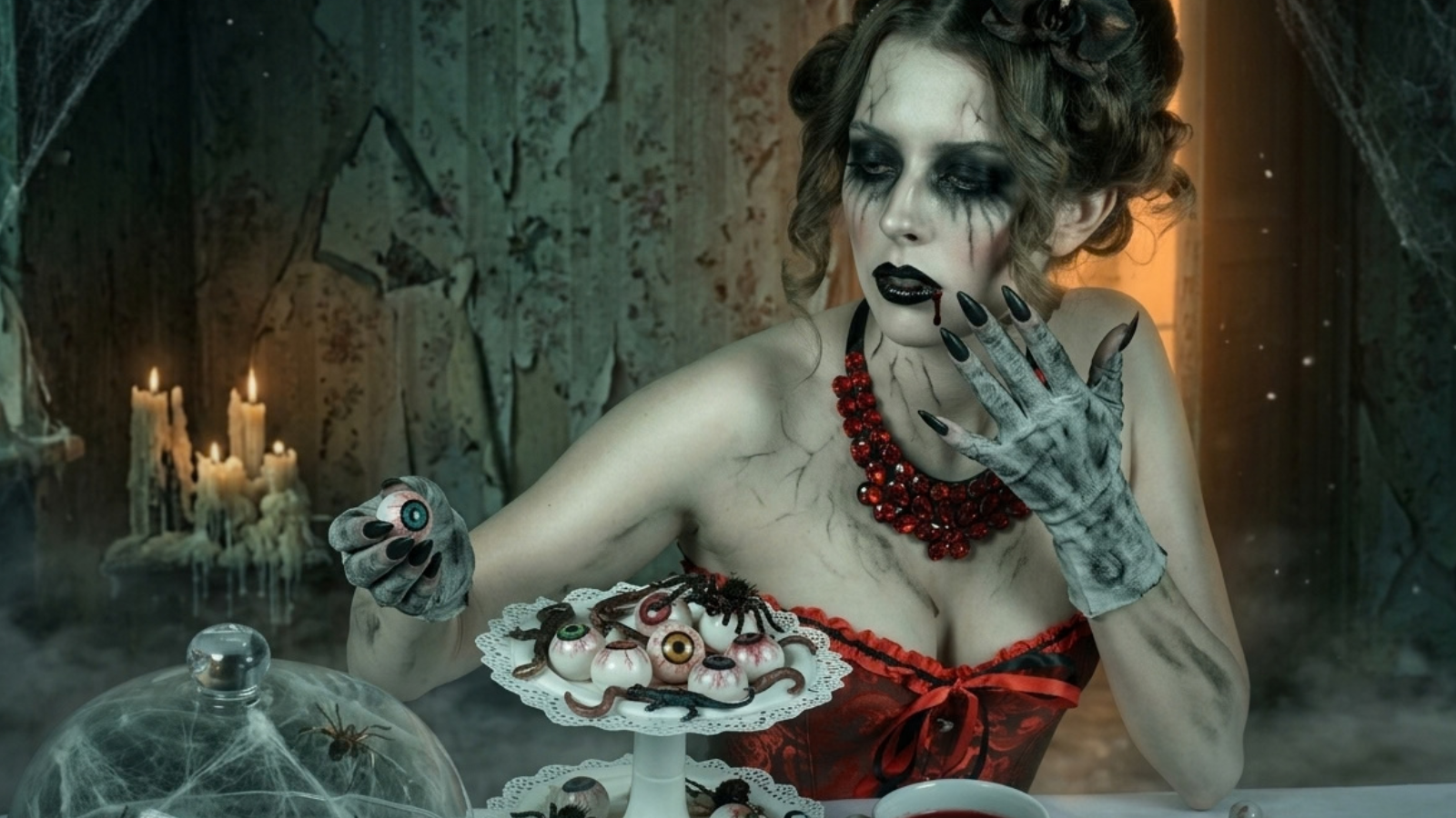 Scopri Fashion Horror, il workshop di make-up con Samantha Peluso: beauty dark, texture e shooting fotografico professionale.